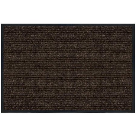 MULTY HOME NonSlip Utility Mat, 3 ft L, 2 ft W, TriRib Pattern, Polypropylene Rug, Tan 1005375